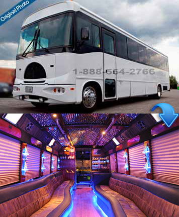 Gold Party Bus