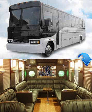 Silver Party Bus